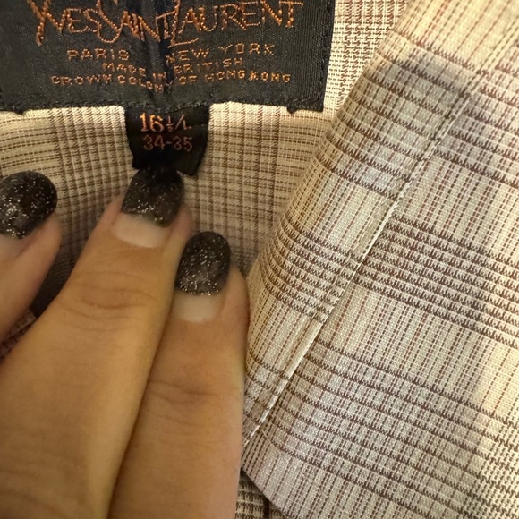 Yves Saint Laurent Made in British Men’s Shirt Size 16.5 L RN# 48743 - Picture 5 of 13